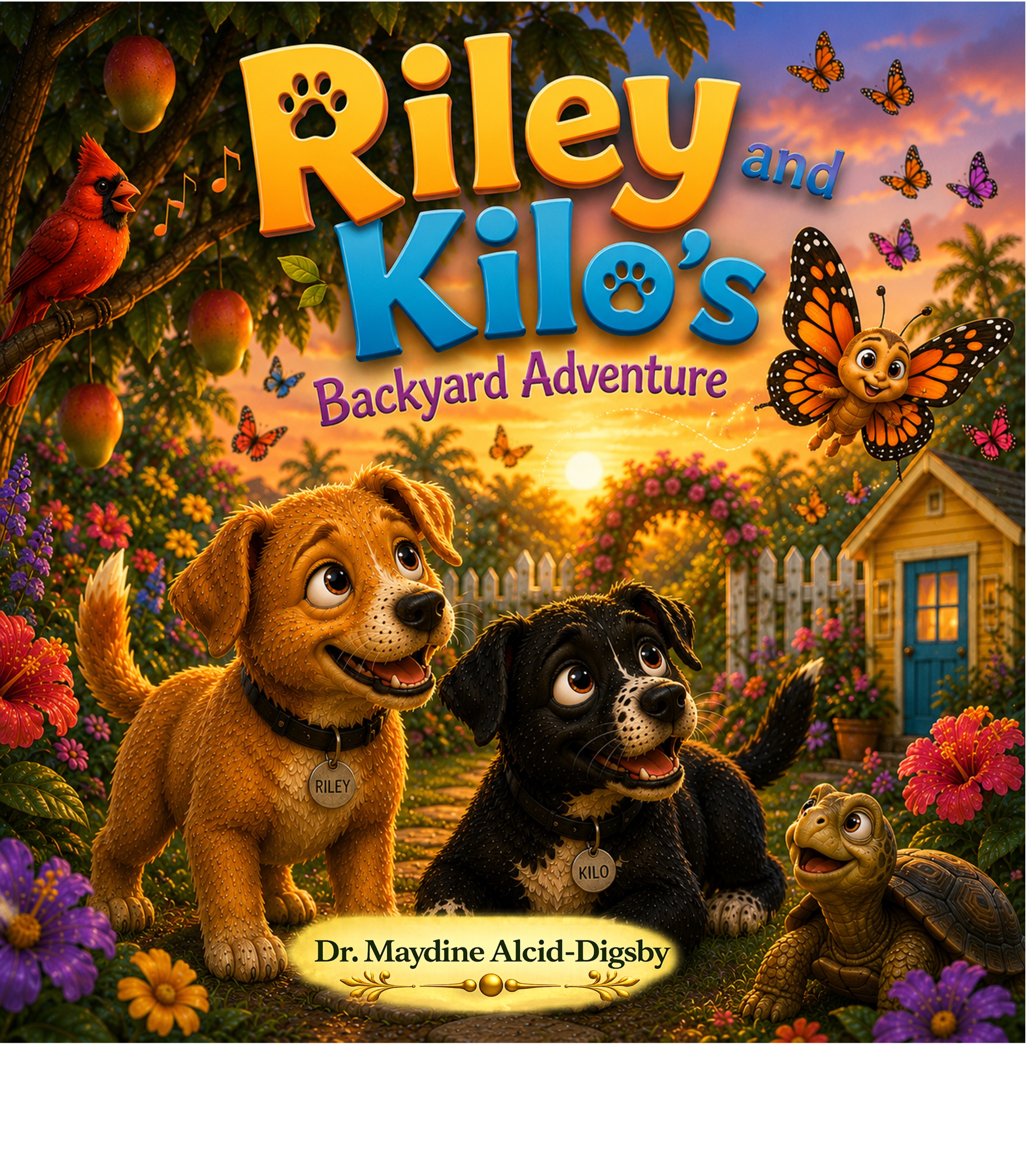 Cover of Riley and Kilo's Backyard Adventure by Dr. Maydine Alcid-Digsby