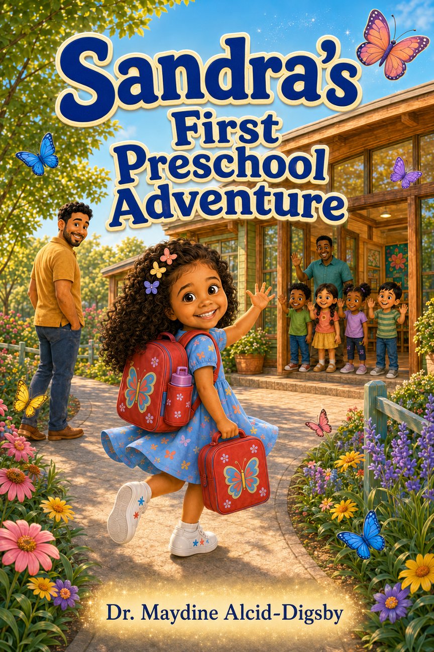 Cover of Sandra's First Preschool Adventure by Dr. Maydine Alcid-Digsby